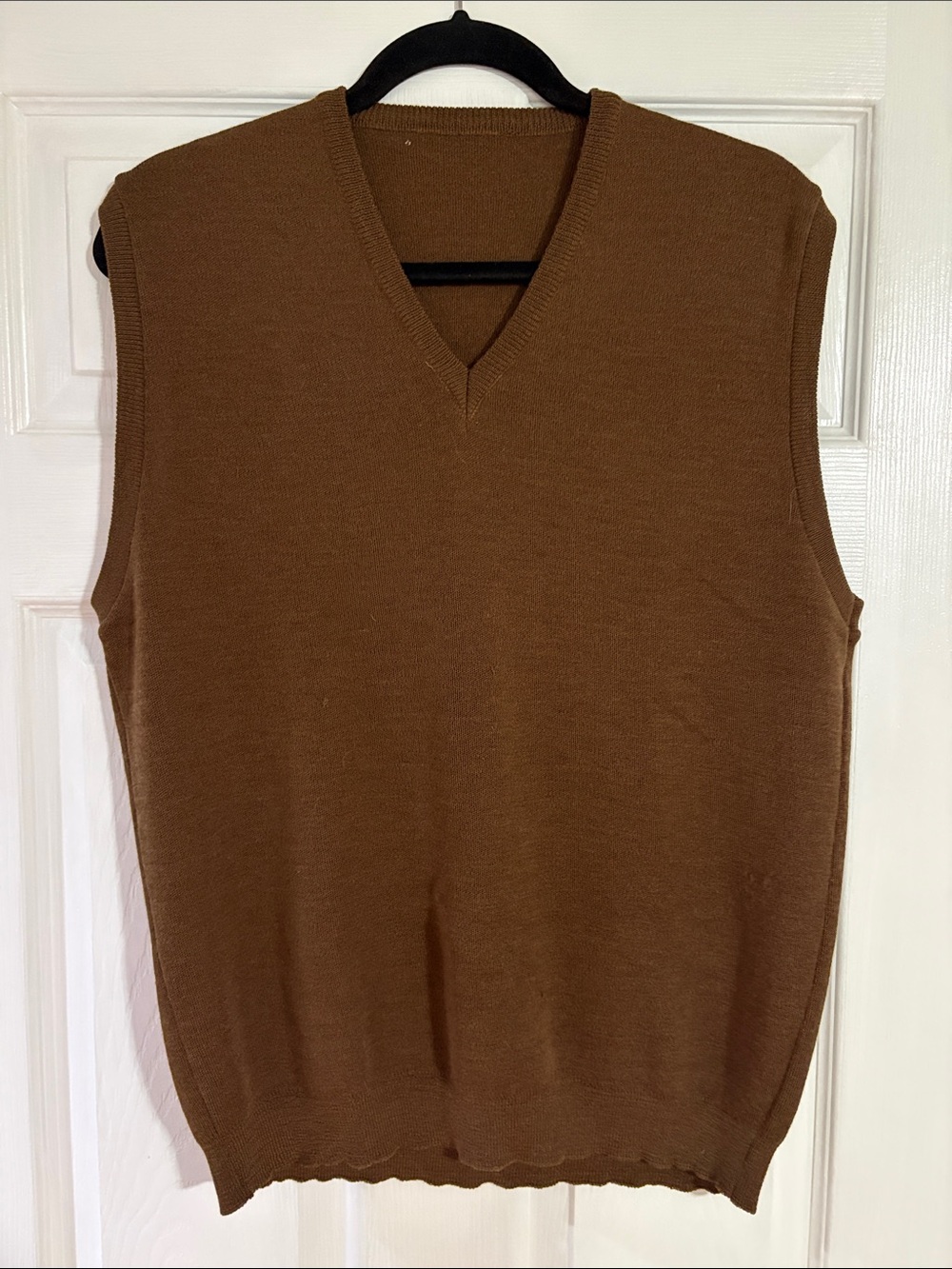 V-Neck Brown Sweater Vest